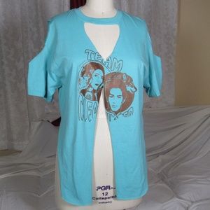 Cut out tee, vintage redesigned  tee